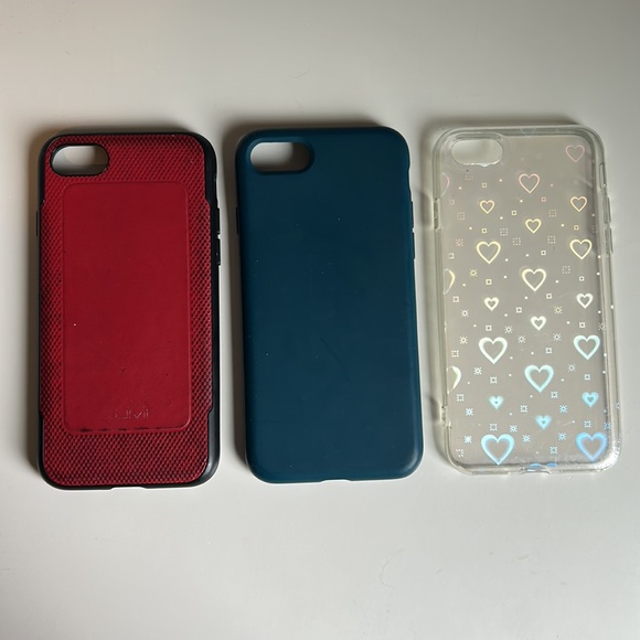 iPhone SE, 6, 6s, and 7 case, 3 cases all in perfect condition free shipping - Picture 2 of 8